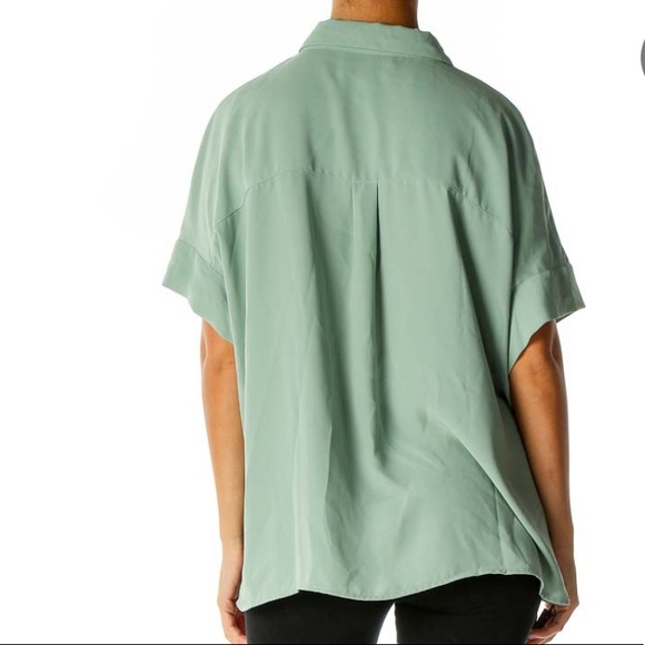 NWOT RACHEL ZOE Green Short Shirt - Picture 3 of 5